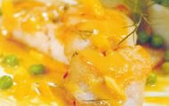 Corvina en salsa de mango