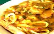 Pescado sudado a lo macho